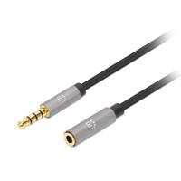 CABLE AUDIO ESTEREO, MANHATTAN, 356046, 3.5MM EXTEN. M-H 3.0M NEGRO
