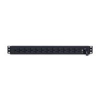PDU CYBERPOWER PDU15B12R 12 SALIDAS NEMA 5-15R, MONTAJE 1U. SALIDA DE 100-125 V 15A.