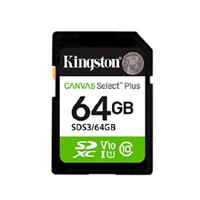 MEMORIA FLASH SD KINGSTON SDXC CANVAS SELECT 64GB 100MB