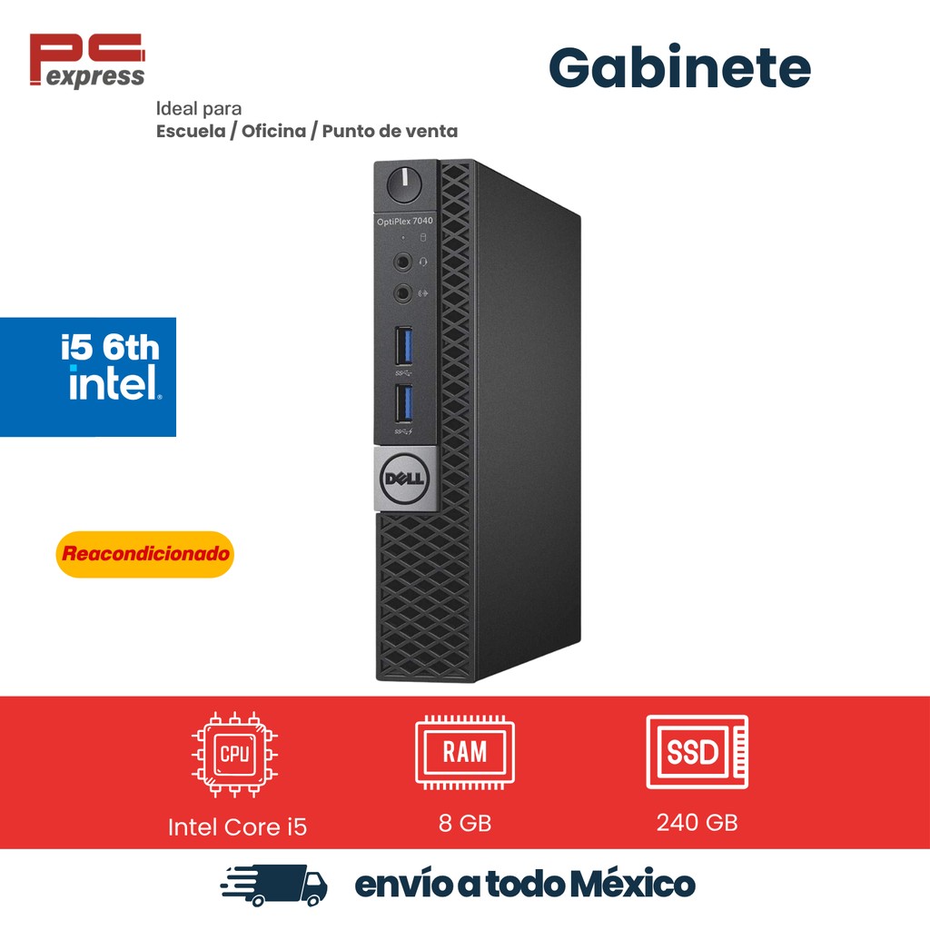 Solo gabinete Dell OptiPlex 7040 Micro