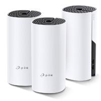 ROUTER DECO E4(3-PACK) | AC1200 | DUAL BAND |WIFI MESH | 2 PUERTOS WAN