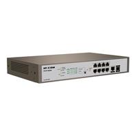 SWITCH TENDA PRO-S8-150W ADMINISTRABLE 8 PUERTOS POE1 FIBRA OPTICA CAPA 3 (L3) ETHERNET 10