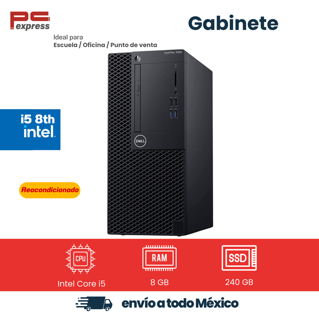 Solo gabinete Dell OptiPlex 3060 MT