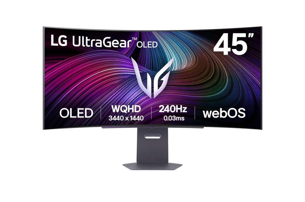 MONITOR PC LG 45GX90SA-B GAMING CURVO ULTRAGEAR OLED 45PULG,240HZ,3440X1440,21:9,800R,TR 0.03MS(GTG),275CD