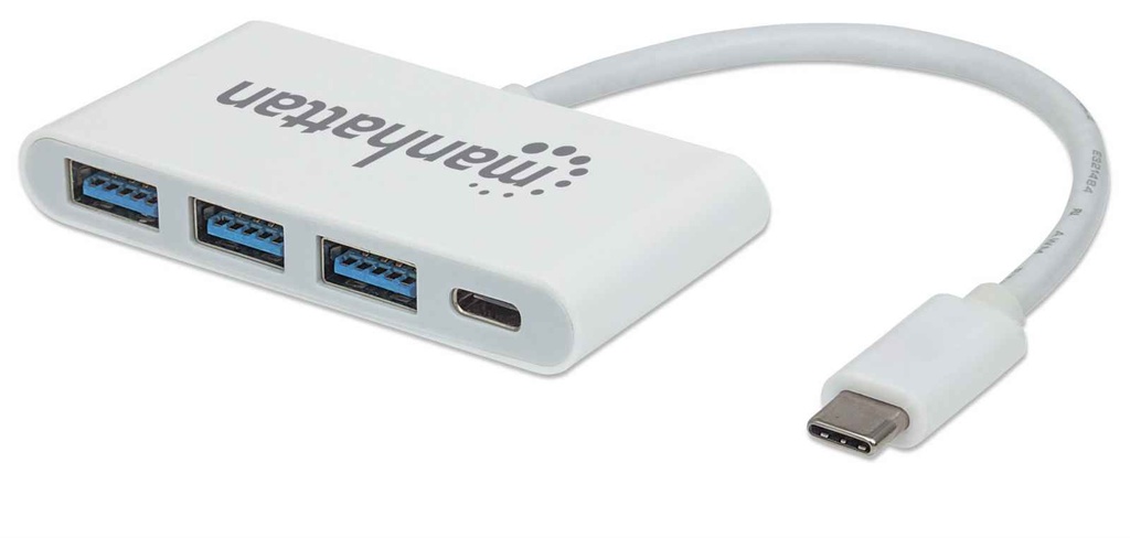 HUB USB,MANHATTAN,163552,-C  3 PTOS A + 1 PTO C