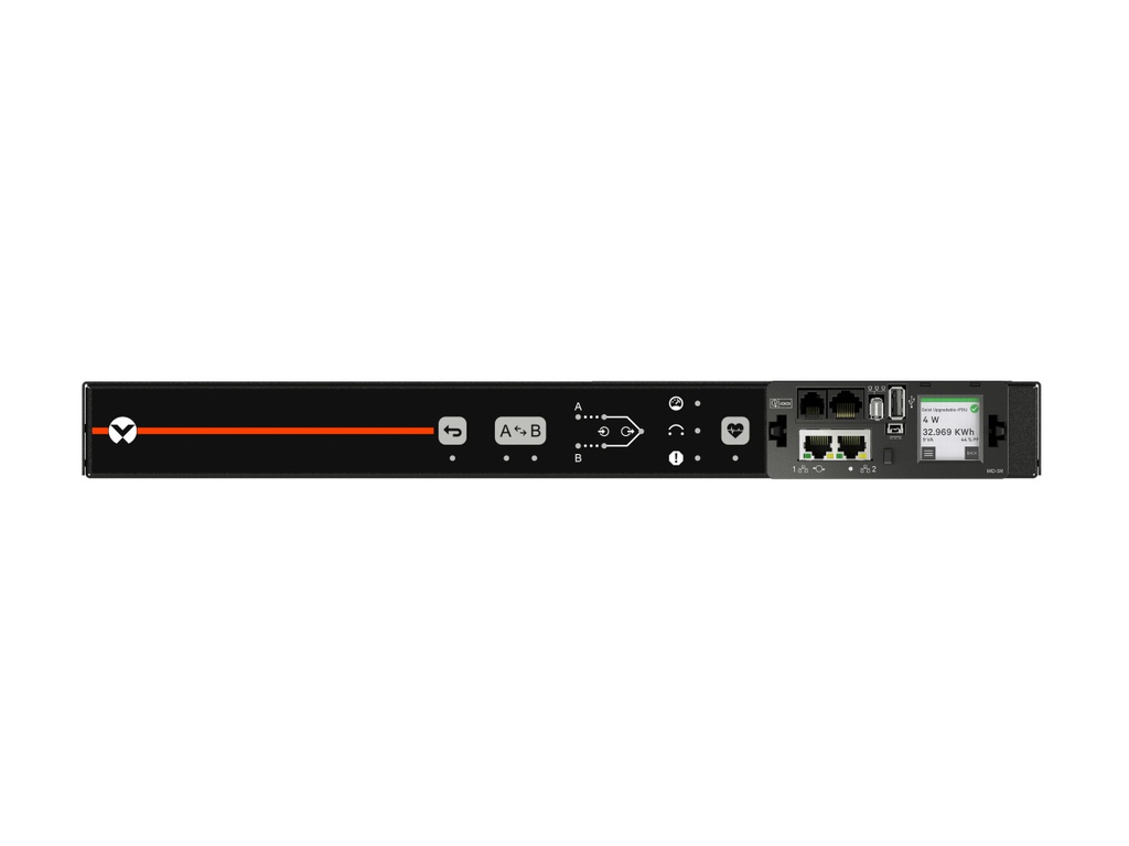 RPDU, RACK TRANSFER SWITCH MONITORED UNIT LEVEL, 15A, 120V, 1.4KW, HORIZONTAL, 10 NEMA 5-15R, 10FT