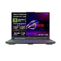 LAPTOP ASUS ROG STRIX G16 G614PM, AMD R9 8940HX, 16 PULGADAS, FHD 1920X1200, 16GB RAM DDR5, 1TB PCIE M.2 SSD, NVIDIA RTX 5060, WINDOWS HOME 11, 1 AÑO DE GARANTÍA.