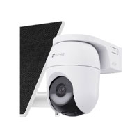 KIT CAMARA EZVIZ CB8C 4MP CMARA DOMO IP INALMBRICA TIPO PAN TILT ROTATORIA PANEL SOLAR, BATERA RECARGABLE DISEÑADA PARA USO EXTERIOR