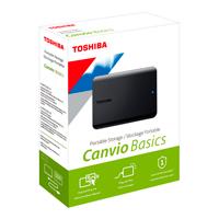 DD EXTERNO 4TB TOSHIBA CANVIO BASIC 2.5 USB 3.2 NEGRO VELOCIDAD DE TRANSFERENCIA 5 GB