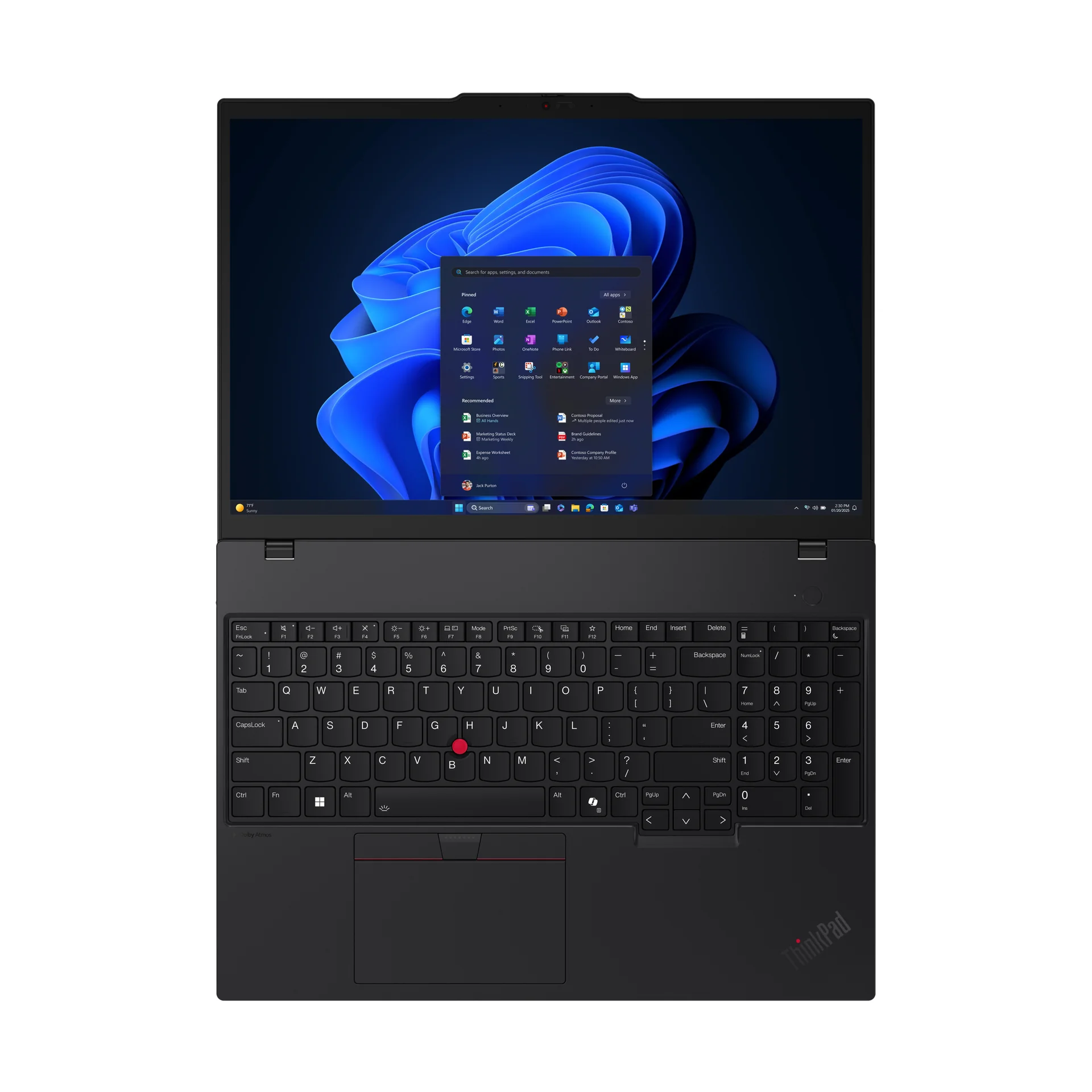 Vista adicional de Laptop Lenovo ThinkPad T16 Gen 4 — 21QF000MLM