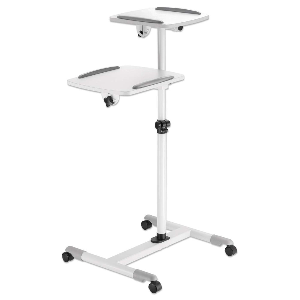 SOPORTE PROYECTOR,MANHATTAN,461726, TIPO CARRO 10KG, DOS BANDEJAS PARA 10KG C