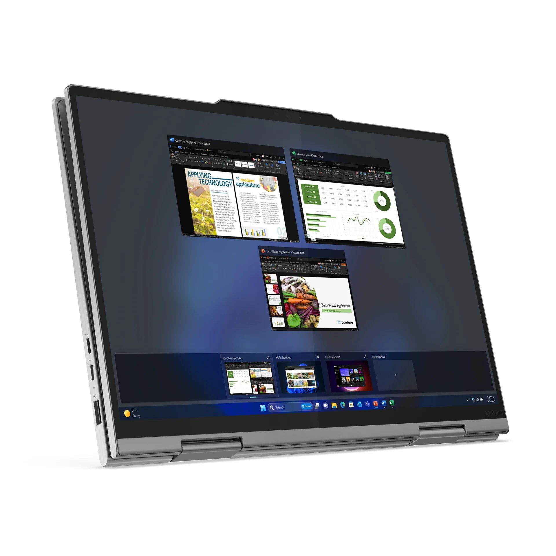 Vista adicional de Laptop Lenovo ThinkPad X1 2-IN-1 Gen 9 — 21KFS0VQ00