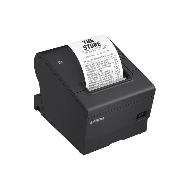MINIPRINTER EPSON TM-T88VII, TERMICA, 80 MM O 58 MM, SERIAL, USB, ETHERNET RECIBO /AUTOCORTADOR, NEGRA